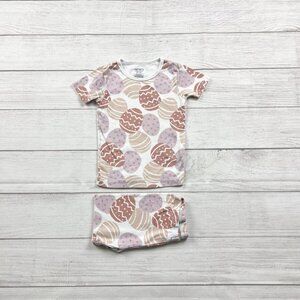Carter’s Toddler Easter Pajamas 2pc Set Pastel Egg Print Short Sleeve 3T